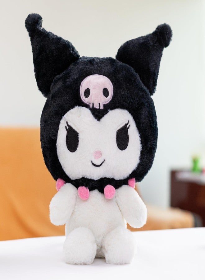 Mirada Sanrio Kuromi Soft Plush Toy - 20cm | Official Licensed Black Stuffed Doll for Kids & Girls | Cute Collectible Anime Character Plushie | Ideal Gift for Birthday, Christmas & Diwali - Image 1